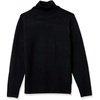 Amazon Essentials Men’s Long-Sleeve Soft Touch Cotton Blend Turtleneck Sweater(Black)