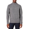 Amazon Essentials Men’s Long-Sleeve Soft Touch Cotton Blend Turtleneck Sweater(Charcoal Marl)