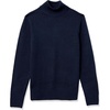 Amazon Essentials Men’s Long-Sleeve Soft Touch Cotton Blend Turtleneck Sweater(Navy)