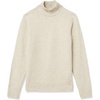 Amazon Essentials Men’s Long-Sleeve Soft Touch Cotton Blend Turtleneck Sweater(Off-white)