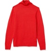 Amazon Essentials Men’s Long-Sleeve Soft Touch Cotton Blend Turtleneck Sweater(Red)