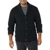 Amazon Essentials Men’s Long-Sleeve Soft Touch Shawl Collar Cardigan(Black)