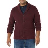Amazon Essentials Men’s Long-Sleeve Soft Touch Shawl Collar Cardigan(Burgundy)