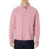 Amazon Essentials Men’s Modern Oversized-Fit Cotton Button-Down Oxford Shirt(Mauve Dark Chestnut Brown Stripe)