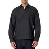 Amazon Essentials Men’s Modern Oversized-Fit Denim Button-Down Shirt, Button Front(Black)