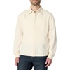 Amazon Essentials Men’s Modern Oversized-Fit Denim Button-Down Shirt, Button Front(Ecru)