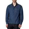 Amazon Essentials Men’s Modern Oversized-Fit Denim Button-Down Shirt, Button Front(Medium Blue Vintage)