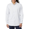 Amazon Essentials Men’s Oxford Shirt, Slim-Fit Stretch, Long-Sleeve, Button Up(Powder Blue Vertical Stripe)