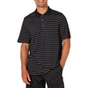 Amazon Essentials Men’s Regular Fit Golf Polo Shirt, Moisture-Wicking Quick Dry, Recycled Polyester, Short Sleeve(Anthracite Polo Stripe)