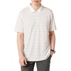 Amazon Essentials Men’s Regular Fit Golf Polo Shirt, Moisture-Wicking Quick Dry, Recycled Polyester, Short Sleeve(Black White Thin Stripe)