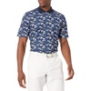 Amazon Essentials Men’s Regular Fit Golf Polo Shirt, Moisture-Wicking Quick Dry, Recycled Polyester, Short Sleeve(Blue Fish)