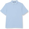 Amazon Essentials Men’s Regular Fit Golf Polo Shirt, Moisture-Wicking Quick Dry, Recycled Polyester, Short Sleeve(Light Blue)