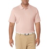 Amazon Essentials Men’s Regular Fit Golf Polo Shirt, Moisture-Wicking Quick Dry, Recycled Polyester, Short Sleeve(Light Pink)