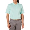 Amazon Essentials Men’s Regular Fit Golf Polo Shirt, Moisture-Wicking Quick Dry, Recycled Polyester, Short Sleeve(Pale Aqua Blue)