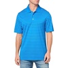 Amazon Essentials Men’s Regular Fit Golf Polo Shirt, Moisture-Wicking Quick Dry, Recycled Polyester, Short Sleeve(Royal Blue White Mini Stripe)