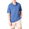 Amazon Essentials Men’s Regular Fit Golf Polo Shirt, Moisture-Wicking Quick Dry, Recycled Polyester, Short Sleeve(Washed Blue)