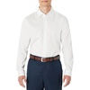 Amazon Essentials Men’s Regular Fit Long Sleeve Wrinkle Resistant Stretch Dress Shirt(Navy White Diamond Geo)