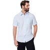 Amazon Essentials Men’s Regular Fit Short Sleeve Linen Shirt(Light Blue)