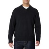 Amazon Essentials Men’s Regular-Fit Cotton Blend V-Neck Sweater(Black)