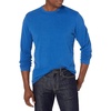 Amazon Essentials Men’s Regular-Fit Crewneck Long-Sleeve T-Shirt, Casual Cotton Jersey(Bright Blue)