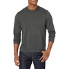 Amazon Essentials Men’s Regular-Fit Crewneck Long-Sleeve T-Shirt, Casual Cotton Jersey(Charcoal Heather)