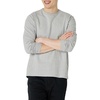Amazon Essentials Men’s Regular-Fit Crewneck Long-Sleeve T-Shirt, Casual Cotton Jersey(Light Grey Heather)