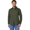 Amazon Essentials Men’s Regular-Fit Long Sleeve Linen Blend Shirt(Dark Olive)