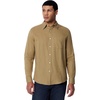 Amazon Essentials Men’s Regular-Fit Long Sleeve Linen Blend Shirt(Mushroom Brown)