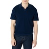 Amazon Essentials Men’s Regular-Fit Short-Sleeve Knit Polo Sweater, Breathable Cotton Nylon(Navy)