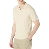 Amazon Essentials Men’s Regular-Fit Short-Sleeve Knit Polo Sweater, Breathable Cotton Nylon(Sand Heather)