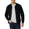 Amazon Essentials Men’s Relaxed-Fit Collared Cardigan Sweater(Black)