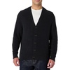 Amazon Essentials Men’s Relaxed-Fit Cotton Blend Cardigan(Black)