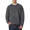 Amazon Essentials Men’s Relaxed-Fit Faux Mohair Crewneck Pullover Sweater, Ribbed, Wool Blend, Heavyweight(Charcoal Heather)