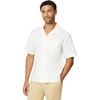 Amazon Essentials Men’s Relaxed-Fit Short Sleeve Linen Blend Shirt(White)
