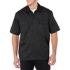 Amazon Essentials Men’s Relaxed-Fit Stain and Wrinkle-Resistant Short-Sleeve Work Shirts(Black)