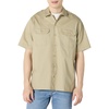 Amazon Essentials Men’s Relaxed-Fit Stain and Wrinkle-Resistant Short-Sleeve Work Shirts(Khaki Brown)