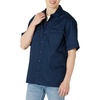 Amazon Essentials Men’s Relaxed-Fit Stain and Wrinkle-Resistant Short-Sleeve Work Shirts(Navy)