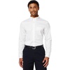 Amazon Essentials Men’s Slim Fit Stretch Wrinkle Free Button Down Collar Dress Shirt(White)