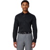 Amazon Essentials Men’s Slim Fit Stretch Wrinkle Free Spread Collar Dress Shirt(Black)