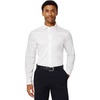 Amazon Essentials Men’s Slim Fit Stretch Wrinkle Free Spread Collar Dress Shirt(White)