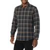 Amazon Essentials Men’s Slim-Fit Brushed Cotton Flannel Shirt, Long Sleeve Button Down Collared Plaid(Dark Green Navy Plaid)