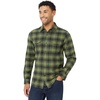 Amazon Essentials Men’s Slim-Fit Flannel Long-Sleeve Shirt, Two-Pocket, Plaid(Dark Olive Plaid)