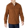 Amazon Essentials Men’s Slim-Fit Flannel Long-Sleeve Shirt, Two-Pocket, Plaid(Toffee Brown)