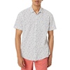 Amazon Essentials Men’s Slim-Fit Men’s Short Sleeve Collared Button Down Shirt(Black White Geo Print)