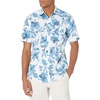 Amazon Essentials Men’s Slim-Fit Men’s Short Sleeve Collared Button Down Shirt(Large Floral)