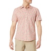 Amazon Essentials Men’s Slim-Fit Men’s Short Sleeve Collared Button Down Shirt(Pink Fruit)