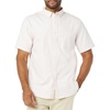 Amazon Essentials Men’s Slim-Fit Short Sleeve Stretch Oxford Shirt with Pocket(Pale Pink)
