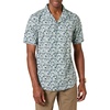 Amazon Essentials Men’s Vacation Cotton Button-Down Short Sleeve Resort Shirt(Blue Floral)