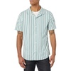 Amazon Essentials Men’s Vacation Cotton Button-Down Short Sleeve Resort Shirt(Multicolor Stripe)