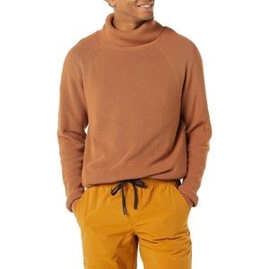 Amazon Essentials Men’s 100% Cotton Rib Knit Turtleneck Sweater(Dark Camel)